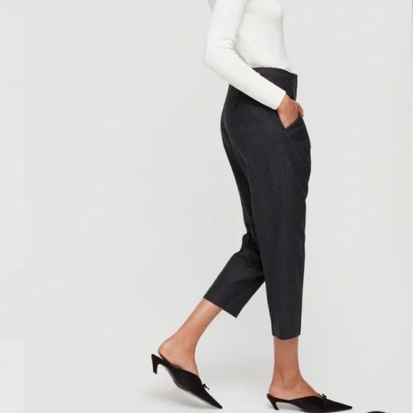 Wilfred Albany pant in heather charcoal SIZE 4 - Picture 2 of 8